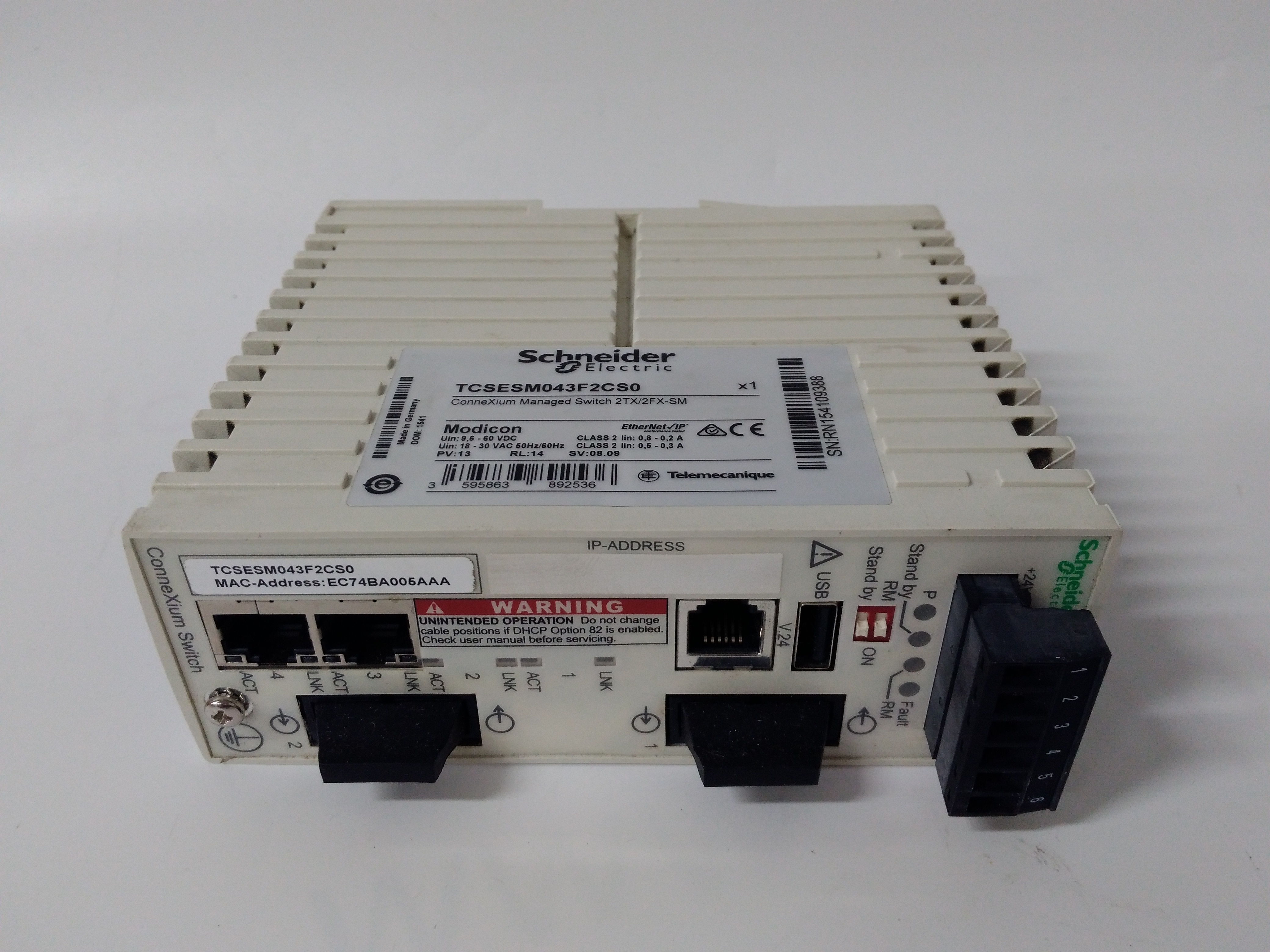 TCSESM043F2CS0 SCHNEIDER 以太網(wǎng)交換機(jī)