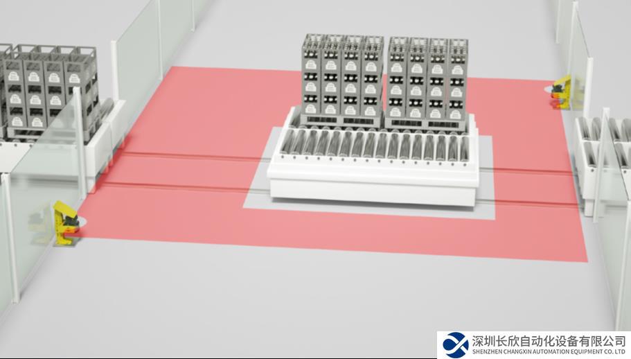 勞易測安全解決方案：線性轉運車區(qū)域防護